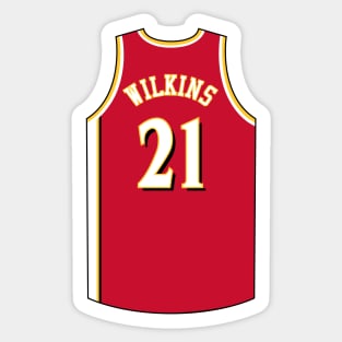 Dominique Wilkins Atlanta Jersey Qiangy Sticker